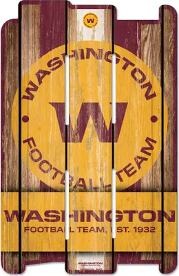 Produktbild von NFL Washington Football Team Fence Plank Wood Sign Holzschild Holz 43x28cm Zaun