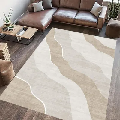 Produktbild von Bedruckter Teppich, Sand, 70 x 140