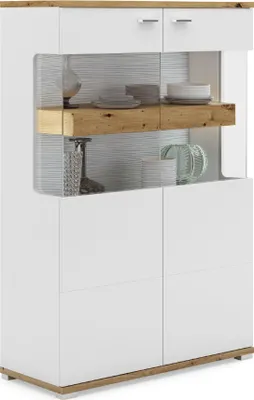 Produktbild von Highboard HARPER CRAWLEY BHT 90x134x37 cm braun Hochkommode