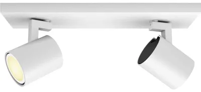 Zdjęcie produktu dla Philips Hue White ambiance Podwójne oświetlenie punktowe Runner, Inteligentne oświetlenie punktowe, Bluetooth/Zigbee, Biały, LED, Metal, GU10