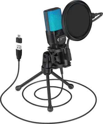 Obrázok produktu pre INF RGB Herný Mikrofón - Vysoká Citlivosť & Flexibilný