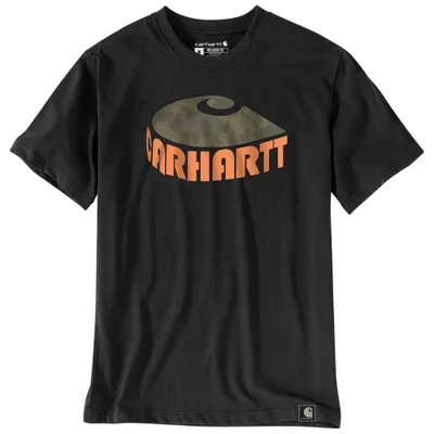 Produktbild von Carhartt Core Logo T-Shirt Kurzarm - T-Shirt, Schwarz, Größe XL