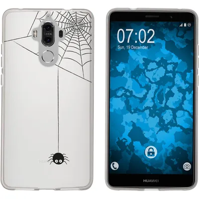 Produktbild von PhoneNatic Case kompatibel mit Huawei Mate 9 Silikon-Hülle Herbst Spinne/Spider M3