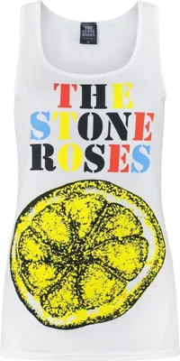 Image de Débardeur femme avec motif The Stone Roses Citron NS4594 (S) (Blanc)