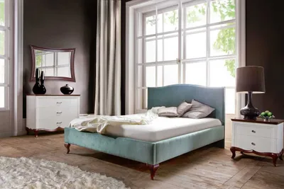 Produktbild von Designer Bett Betten Ehebett Doppelbett Polsterbett Lederbett - Model  CL-2