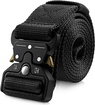 STAY GENT 2 Stück Taktischer Gürtel – Schnellspanner, Nylon, Für Outdoor & Arbeit (schwarz & Grün)