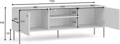 Produktbild von TV-Ständer 157 cm MALAMBO - grau