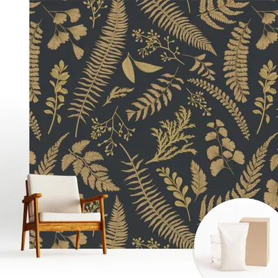 Obrázek produktu pro Samolepicí fototapeta – 250 x 250 cm – tapeta – nástěnná tapeta – nástěnné obrazy – samolepicí fólie – dekorativní fólie – tapetová fólie – stěna – dekorace – obývací pokoj – botanické listy