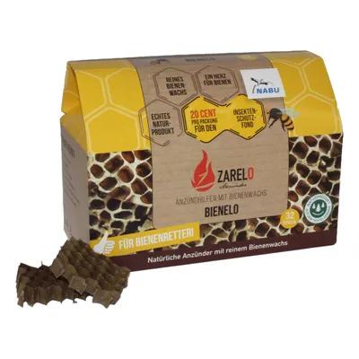 Zdjęcie produktu dla Zarelo Bienelo - Zapalniczki z woskiem pszczelim, Naturalne zapalniczki