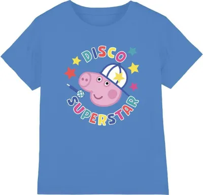 Image de Peppa Pig - T-shirt "Superstar" pour enfants TV5147 (116) (Turquoise)