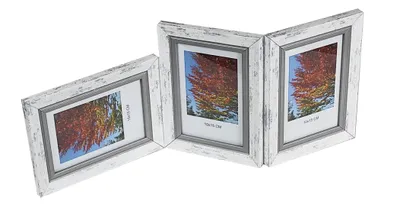 Image de GALERIE Multirama FLASH pour photos 10 x 15 cm TRIPLE horizontal/vertical/vertical BLANC