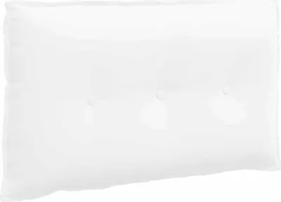 Immagine prodotto di vidaXL Cuscino schienale bianco 80 x 19 x 50 cm in tessuto