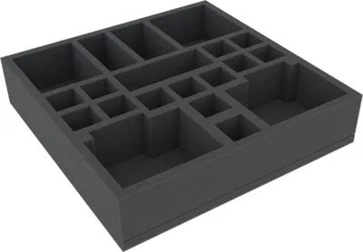 Image de Insert en mousse 258 x 258 x 55 mm avec 20 compartiments