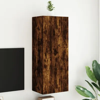 Produktbild von TV-Wandschrank Räuchereiche 40,5x30x102 cm Holzwerkstoff 836935