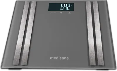 Produktbild von medisana BS 476 grau Körperanalysewaage bis 180 kg Personenwaage Körperfett