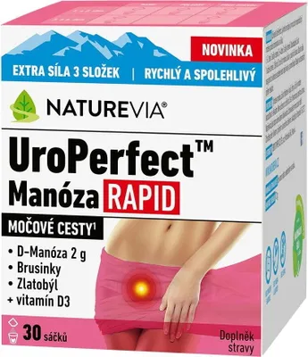 Obrázek produktu pro NatureVia UroPerfect Manóza Rapid 30 sáčků