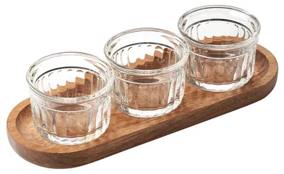 Produktbild von La Rochère 56643801, Servierset, Glas, Transparent, Holz, Rund, 0,01 l, 70 mm