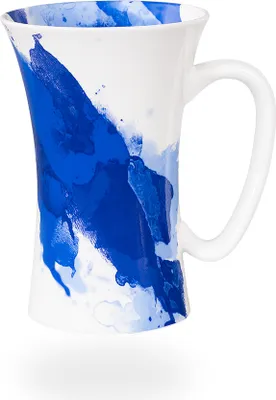 Produktbild von tea4chill Könitz Teetasse Mega Mug Blue Wave. Tee- oder Kaffeetasse 610ml, XXL Jumbotasse aus Fine Bone China Porzellan