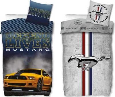 Produktbild von Ford Mustang - 2 x Bettwäsche-Set im Doppelpack, 135x200 & 80x80