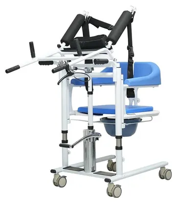 Obrázek produktu pro Hydraulický zvedák, nastavitelné výšky, bezpečnostní pás, modrá barva, modrá barva