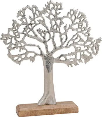 Produktbild von Bäume Dekofiguren Metall Holz 2 Größen