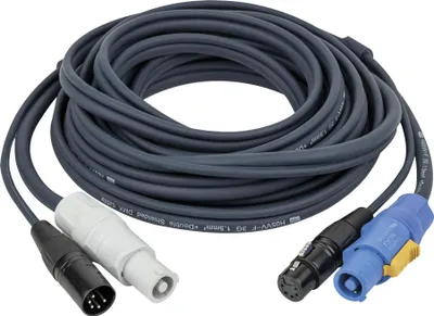 Image de DAP FP18 Hybrid Cable - powerCON & 5-pin XLR - DMX / Power DMX & Strom - 10 m