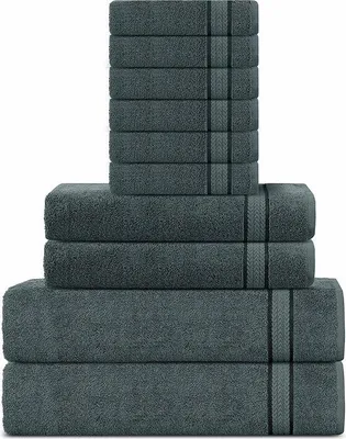 Productafbeelding van Famanu Handdoekenset, 100% katoen - 2 badhanddoeken, 2 handdoeken, 2 washandjes