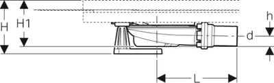 Produktbild von Geberit Ruwbouwset doucheplaat Setaplano 4x3 cm