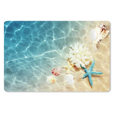 Produktbild von MuchoWow® Mauspad Mousepad Muscheln - Meer - Sommer 27x18 cm - Mousepads - Maus Mat - Pad - Mausunterlage - Büroartikel - Desk Matten