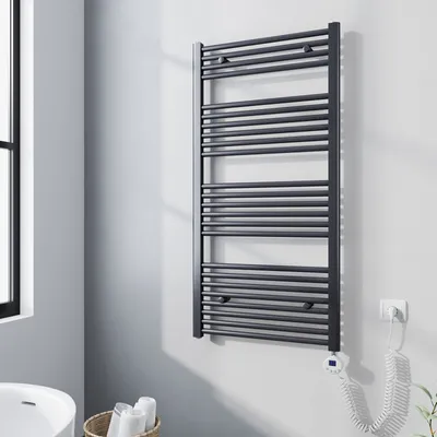 Produktbild von Heilmetz Heizkörper Badheizkörper Elektrisch Anthrazit 120x60cm Handtuchtrockner Handtuchwärmer Elektrisch