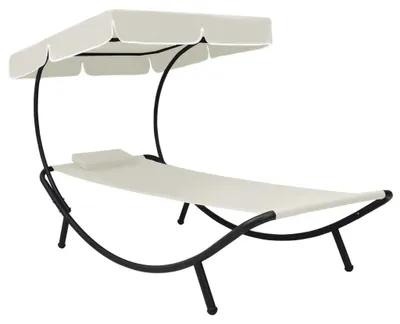 Image de Fauteuil de jardin avec toit pare-soleil et coussins pour l'extérieur