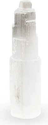 Produktbild von NKlaus Natürliche Selenit Kristall Turm 15cm Meditation Edelstein Quarzkristall Deko 15312