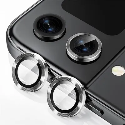 Obrázek produktu pro Pro Samsung Galaxy Z Flip5 5G Ochranné sklo objektivu fotoaparátu Hard Glass H9 Silver