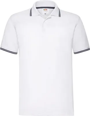 Produktbild von Poloshirt für Herren Poloshirt mit Premium-Spitze -  - Weiß/Deep Marine, S