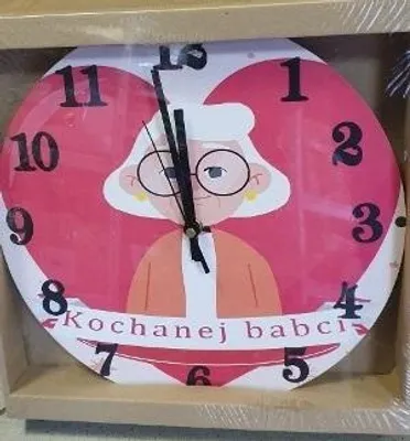 Zdjęcie produktu dla zegar ścienny  30cm  KOCHANEJ BABCI