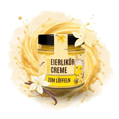 Produktbild von Eierlikörcreme zum Löffeln Vanille 180ml