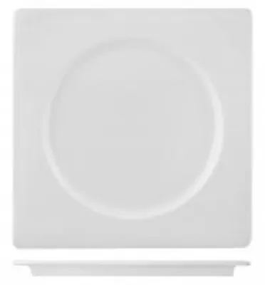 Immagine prodotto di H&H Piatto In Porcellana, 23X23 Cm, Bianco