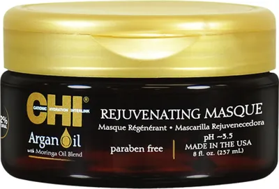 Produktbild von CHI Argan Oil Rejuvenating Masque Haarmaske zur Regeneration, Nahrung und Schutz des Haares 237 ml