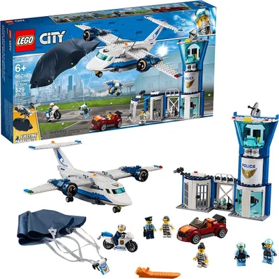 Produktbild von LEGO 60210 City Polizei Fliegerstützpunkt, Flugzeug mit Fallschirmjäger
