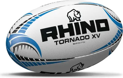 Produktbild von Rhino Rugbyball Tornado XV weiß Größe 5 – langlebiger Matchball Grip