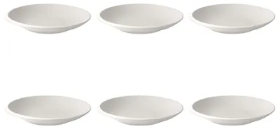 Produktbild von Villeroy & Boch NewMoon 6er Set Suppenteller 25 cm weiß Porzellan