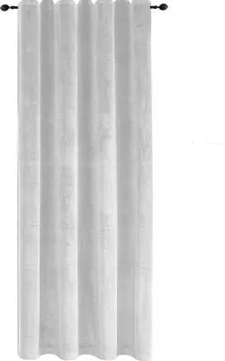 Produktbild von Verdunkelungsvorhang Samt weich 140  x  225 cm Weiß Vorhang Kräuselband Gardine blickdicht U-Band abdunkelnd