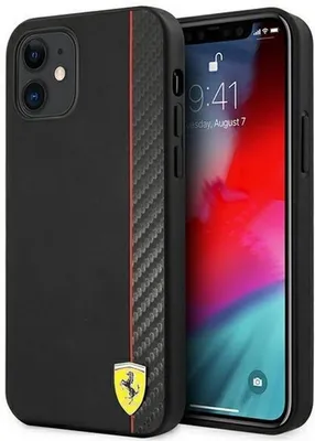 Immagine prodotto di Ferrari Fesaxhcp12Sbk Custodia rigida per Iphone 12 Mini5,4 Czarny/Nero On Track Carbon Stripe