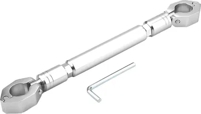 Produktbild von Motorrad Lenkerstrebe 22mm Durchmesser Universal Ausgleichsstange mit Schutz, Aluminiumlegierung Cross Bar für ATV Verstärkungshebel Zubehör(Silber)