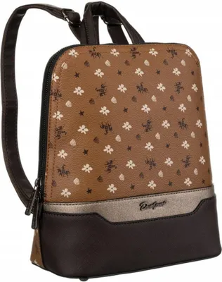 Produktbild von David Jones | Eleganter Damen-Rucksack, aus Ökoleder, Hellbraun, 24x26.5x11.5 cm