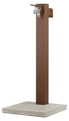 Immagine prodotto di Fontana da Giardino con Rubinetto Base e Portagomma Belfer 42/QRRB Ruggine