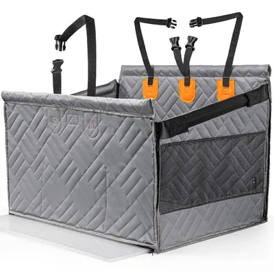 Zdjęcie produktu dla Duży fotelik samochodowy dla psa RAGI, mata do bagażnika 72  cm