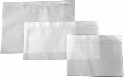 Produktbild von 250x DOCUFIX Dokumententaschen *transparent ohne Druck* C5 240x165+20mm