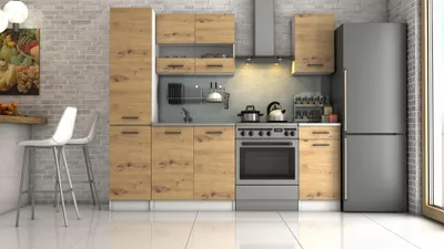 Obrázek produktu pro Kuchyňská linka DAGA III 220 SL4 - dub artisan