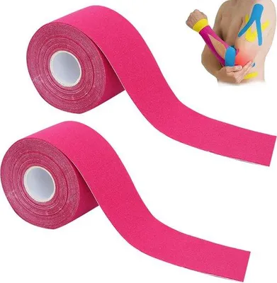 Produktbild von Kinesiologie-Tape 5m x 5cm 2-Rollen Elastische Sportbandage